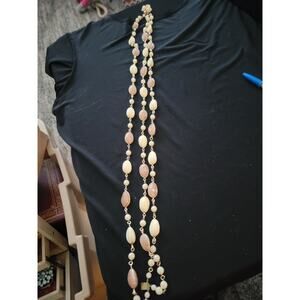 VTG West Germany Bead 3 Strand Choker Necklace